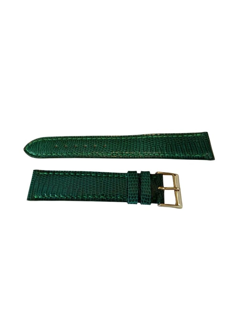 Vintage Green Leather Watch Strap Pattern Town & Country 18mm